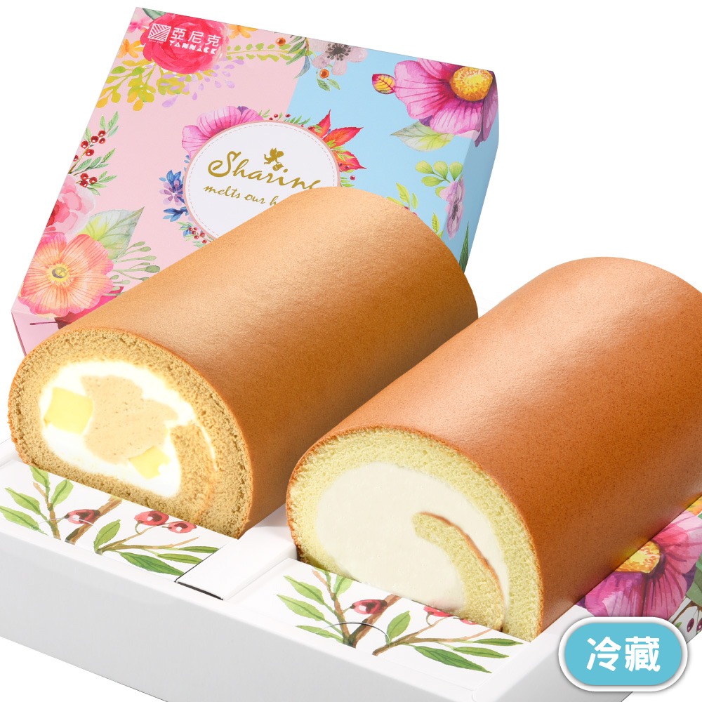 【亞尼克】12cm雙捲禮盒-原味+茶拿鐵(含運)